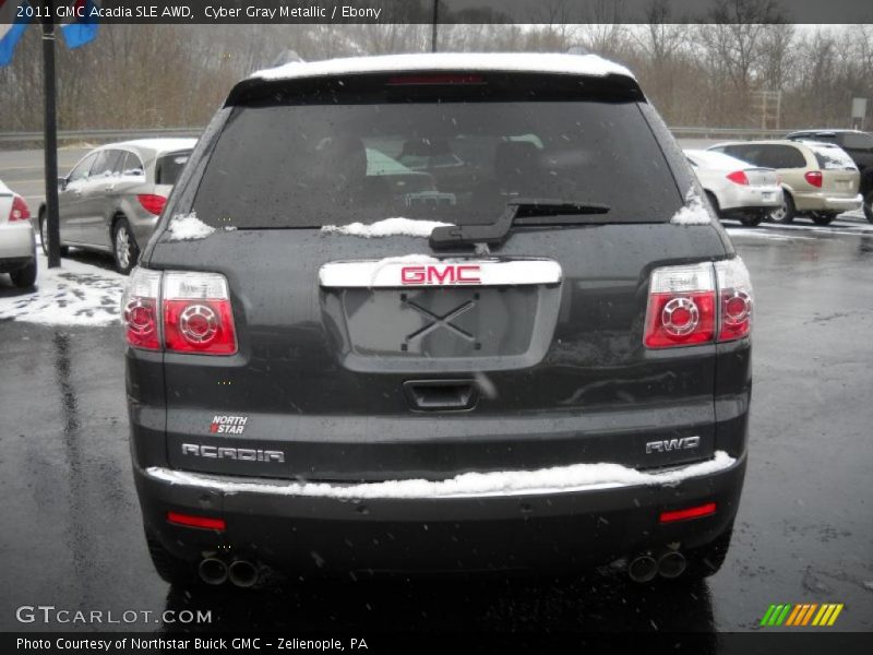 Cyber Gray Metallic / Ebony 2011 GMC Acadia SLE AWD