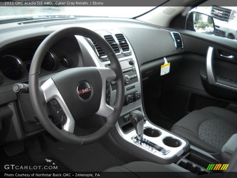 Cyber Gray Metallic / Ebony 2011 GMC Acadia SLE AWD