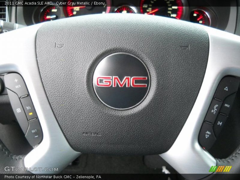 Cyber Gray Metallic / Ebony 2011 GMC Acadia SLE AWD