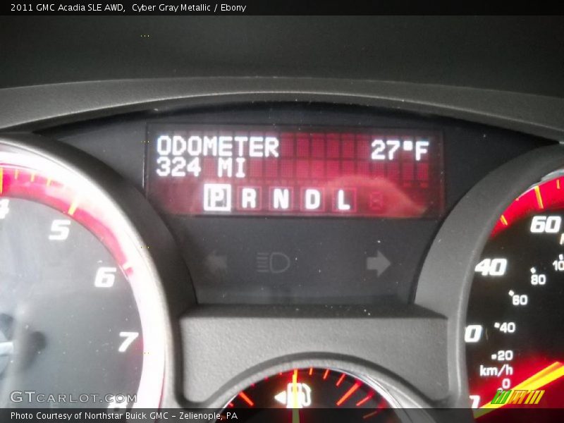 Cyber Gray Metallic / Ebony 2011 GMC Acadia SLE AWD