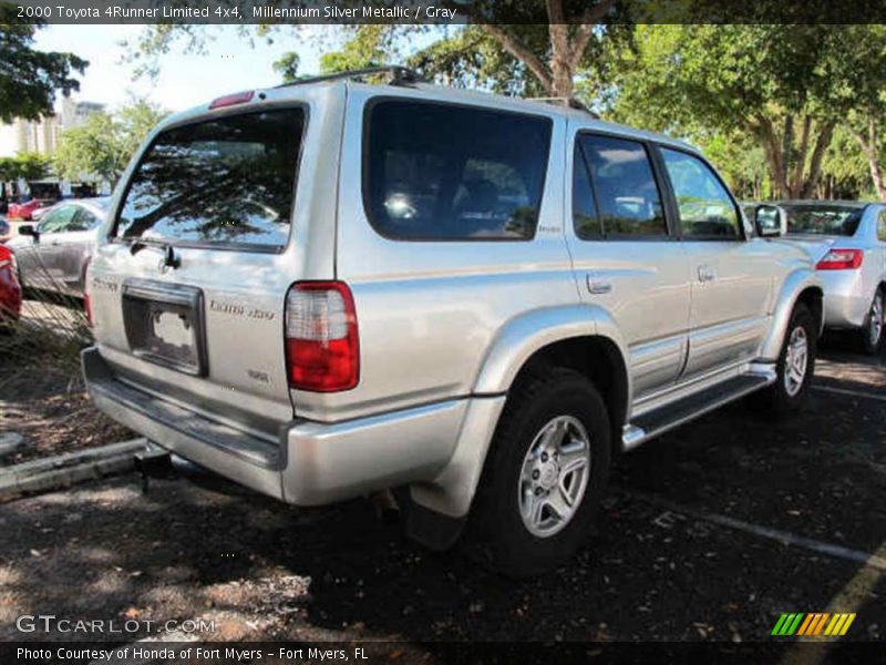 Millennium Silver Metallic / Gray 2000 Toyota 4Runner Limited 4x4