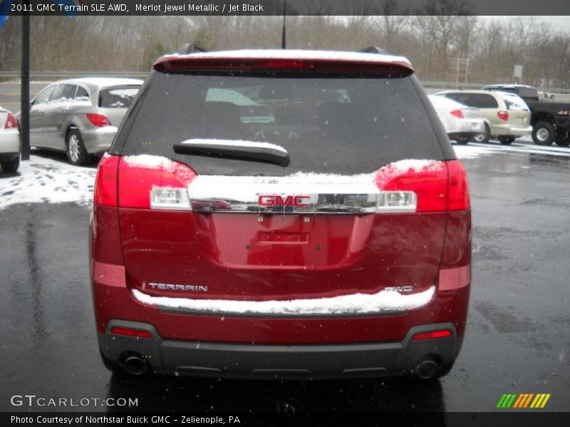 Merlot Jewel Metallic / Jet Black 2011 GMC Terrain SLE AWD