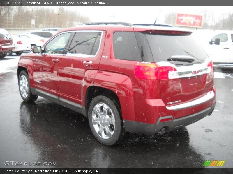 Merlot Jewel Metallic / Jet Black 2011 GMC Terrain SLE AWD