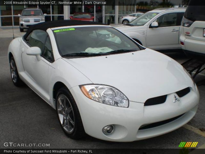 Northstar White / Dark Charcoal 2008 Mitsubishi Eclipse Spyder GT