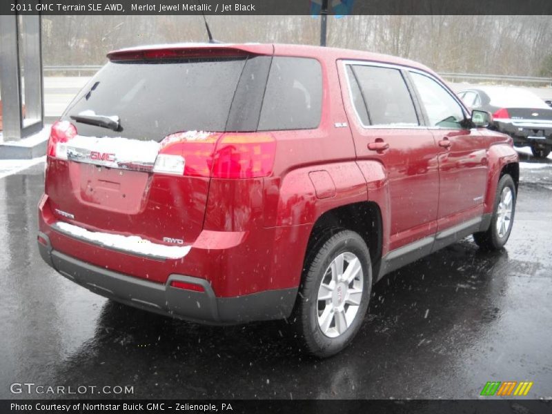 Merlot Jewel Metallic / Jet Black 2011 GMC Terrain SLE AWD