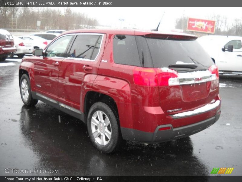 Merlot Jewel Metallic / Jet Black 2011 GMC Terrain SLE AWD