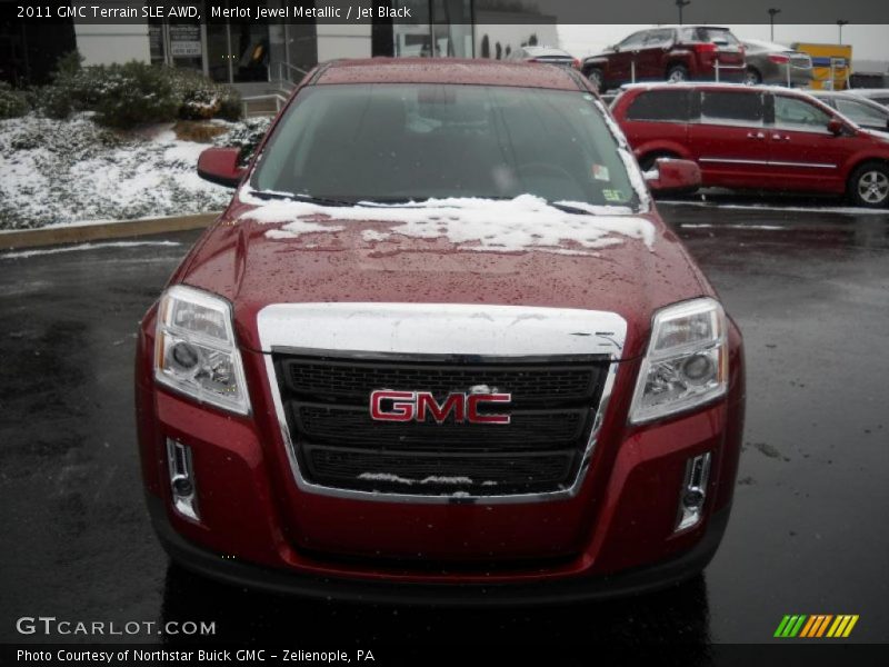 Merlot Jewel Metallic / Jet Black 2011 GMC Terrain SLE AWD