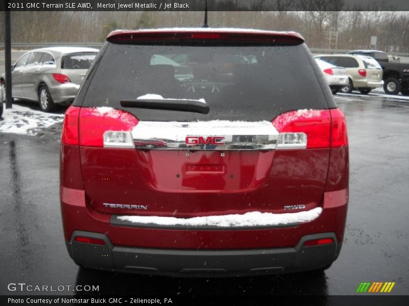 Merlot Jewel Metallic / Jet Black 2011 GMC Terrain SLE AWD
