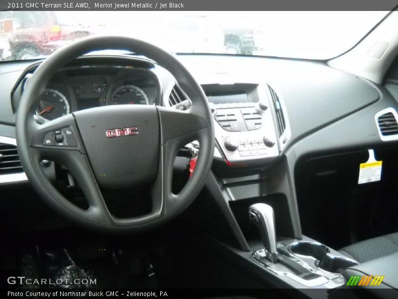 Merlot Jewel Metallic / Jet Black 2011 GMC Terrain SLE AWD