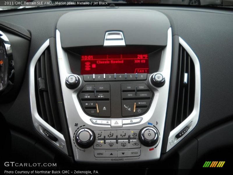 Merlot Jewel Metallic / Jet Black 2011 GMC Terrain SLE AWD