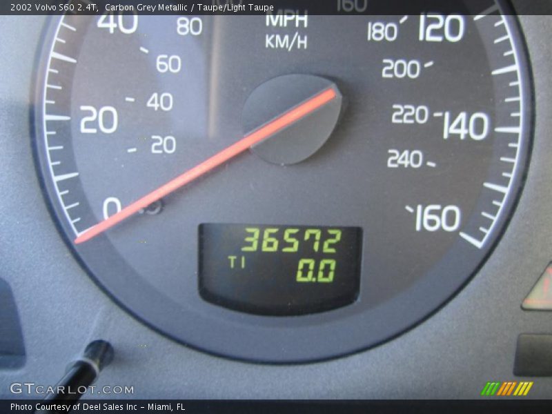 Carbon Grey Metallic / Taupe/Light Taupe 2002 Volvo S60 2.4T