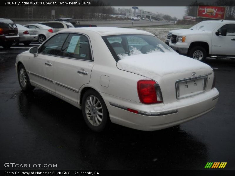 Ivory Pearl / Beige 2004 Hyundai XG350 L Sedan