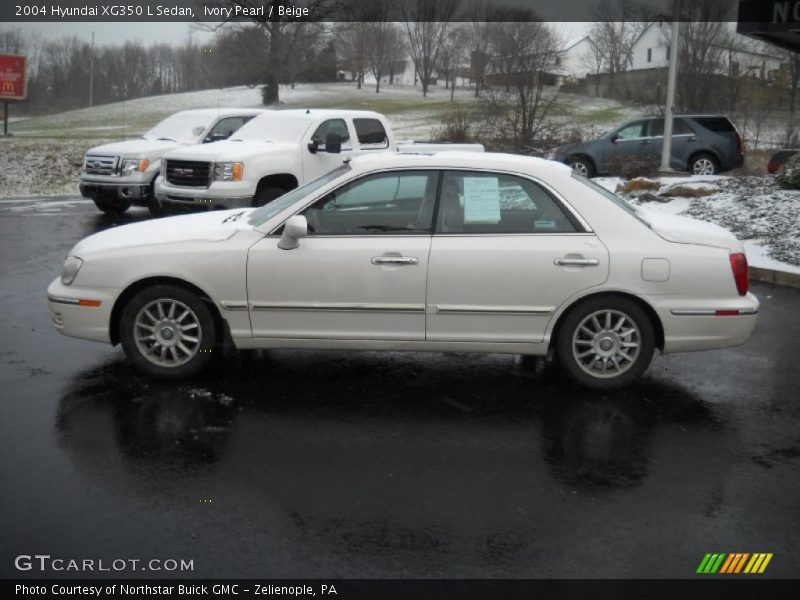 Ivory Pearl / Beige 2004 Hyundai XG350 L Sedan