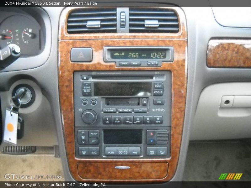Ivory Pearl / Beige 2004 Hyundai XG350 L Sedan