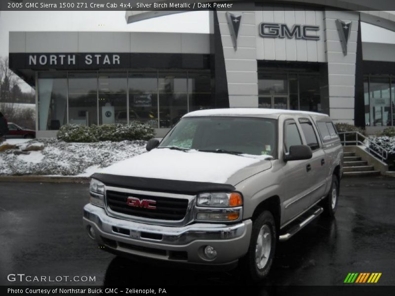 Silver Birch Metallic / Dark Pewter 2005 GMC Sierra 1500 Z71 Crew Cab 4x4