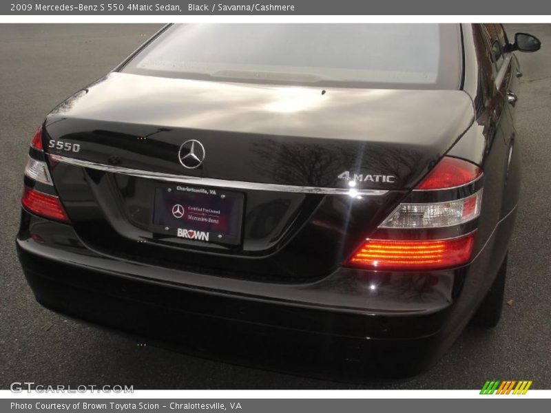 Black / Savanna/Cashmere 2009 Mercedes-Benz S 550 4Matic Sedan