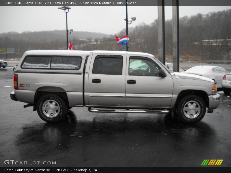 Silver Birch Metallic / Dark Pewter 2005 GMC Sierra 1500 Z71 Crew Cab 4x4