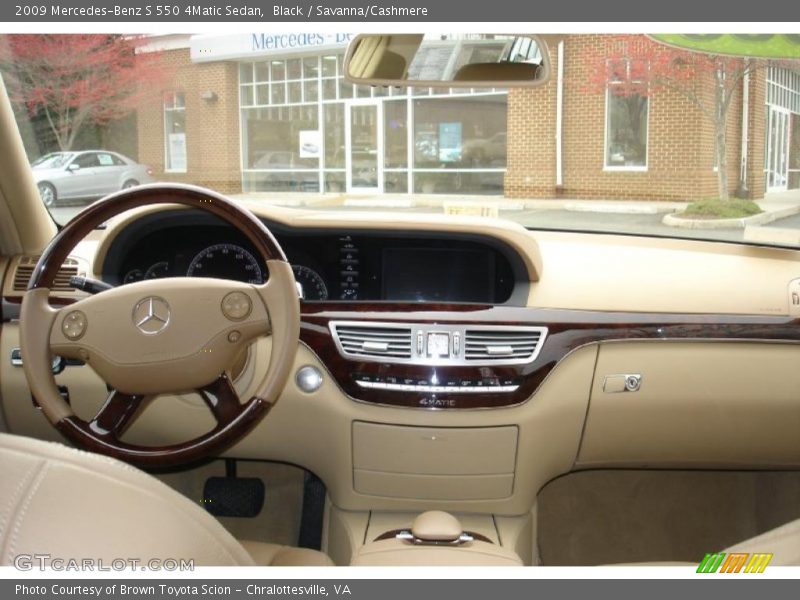 Black / Savanna/Cashmere 2009 Mercedes-Benz S 550 4Matic Sedan