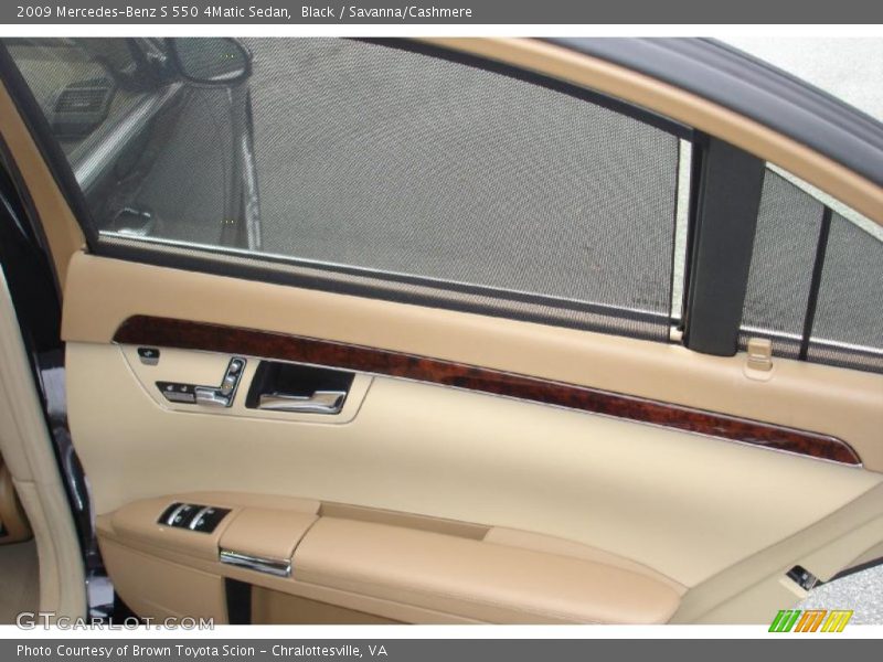 Black / Savanna/Cashmere 2009 Mercedes-Benz S 550 4Matic Sedan