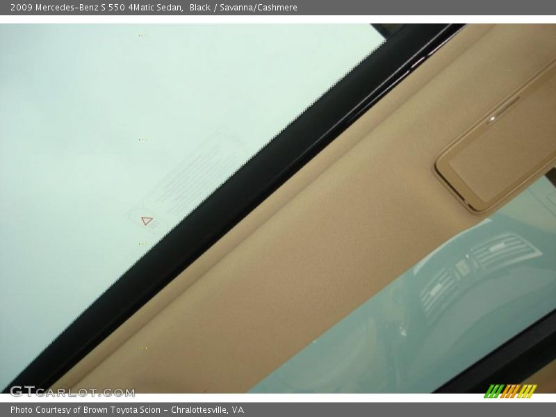 Black / Savanna/Cashmere 2009 Mercedes-Benz S 550 4Matic Sedan