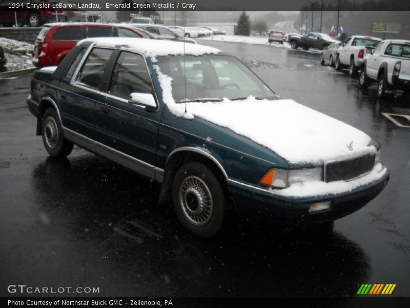 Emerald Green Metallic / Gray 1994 Chrysler LeBaron Landau