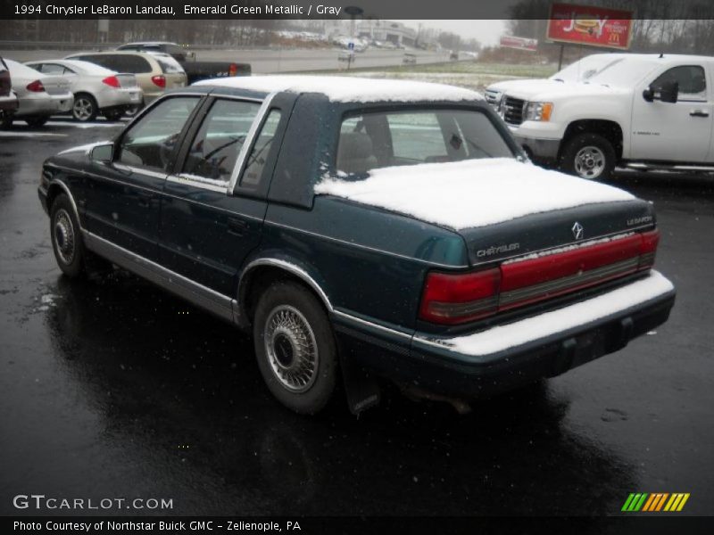 Emerald Green Metallic / Gray 1994 Chrysler LeBaron Landau