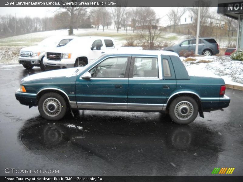 Emerald Green Metallic / Gray 1994 Chrysler LeBaron Landau
