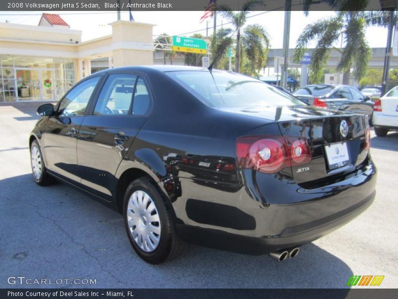 Black / Anthracite Black 2008 Volkswagen Jetta S Sedan