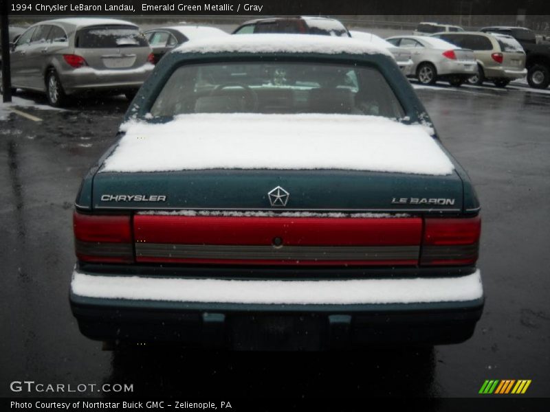 Emerald Green Metallic / Gray 1994 Chrysler LeBaron Landau