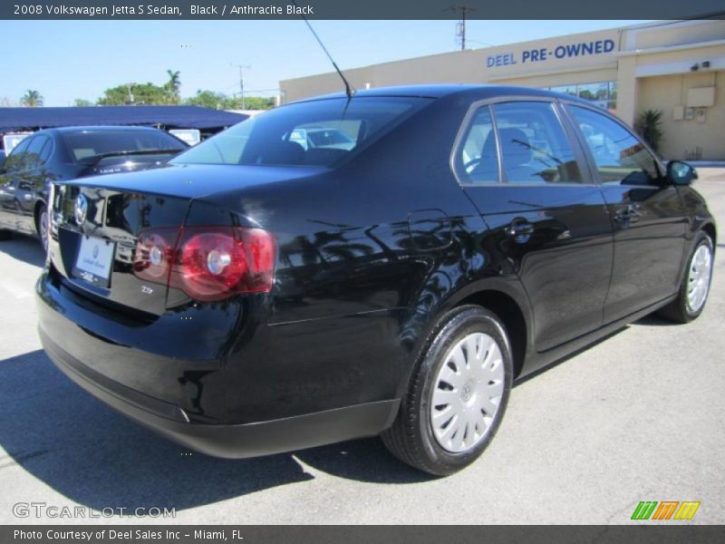 Black / Anthracite Black 2008 Volkswagen Jetta S Sedan
