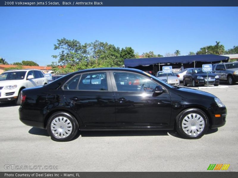 Black / Anthracite Black 2008 Volkswagen Jetta S Sedan