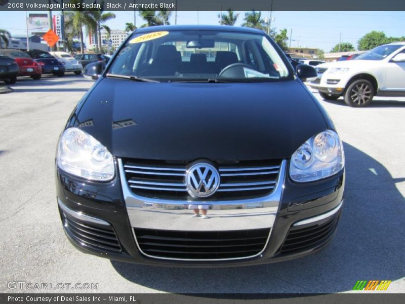 Black / Anthracite Black 2008 Volkswagen Jetta S Sedan