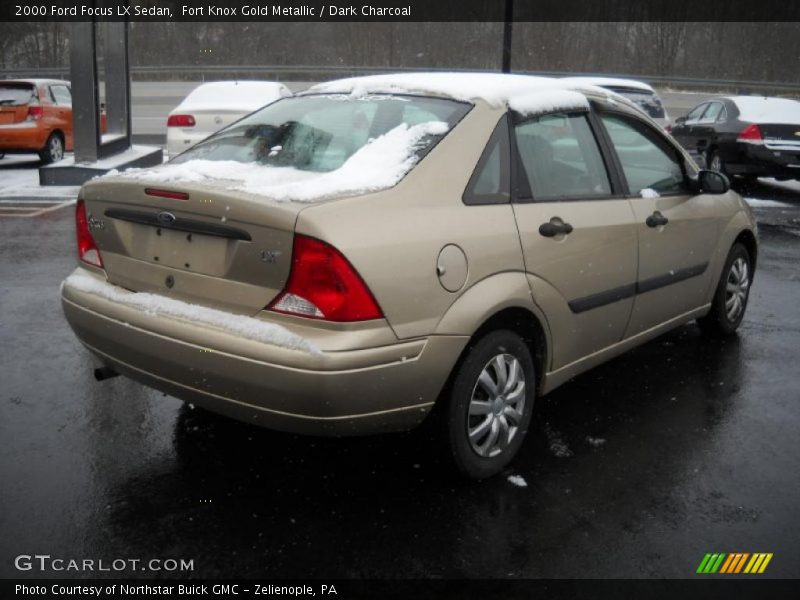 Fort Knox Gold Metallic / Dark Charcoal 2000 Ford Focus LX Sedan