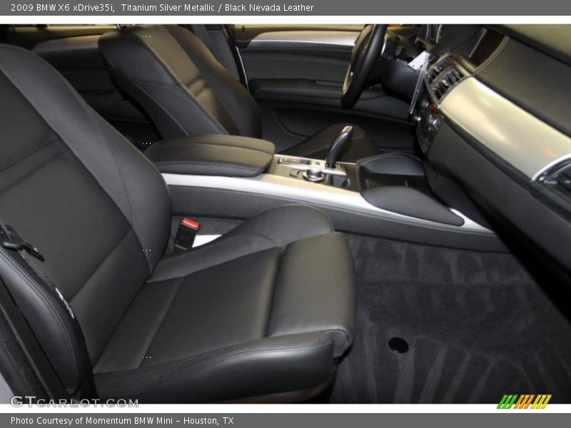 Titanium Silver Metallic / Black Nevada Leather 2009 BMW X6 xDrive35i