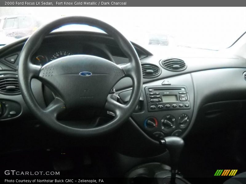 Fort Knox Gold Metallic / Dark Charcoal 2000 Ford Focus LX Sedan