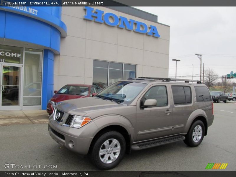Granite Metallic / Desert 2006 Nissan Pathfinder LE 4x4