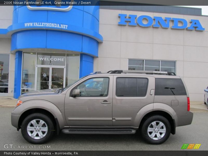 Granite Metallic / Desert 2006 Nissan Pathfinder LE 4x4