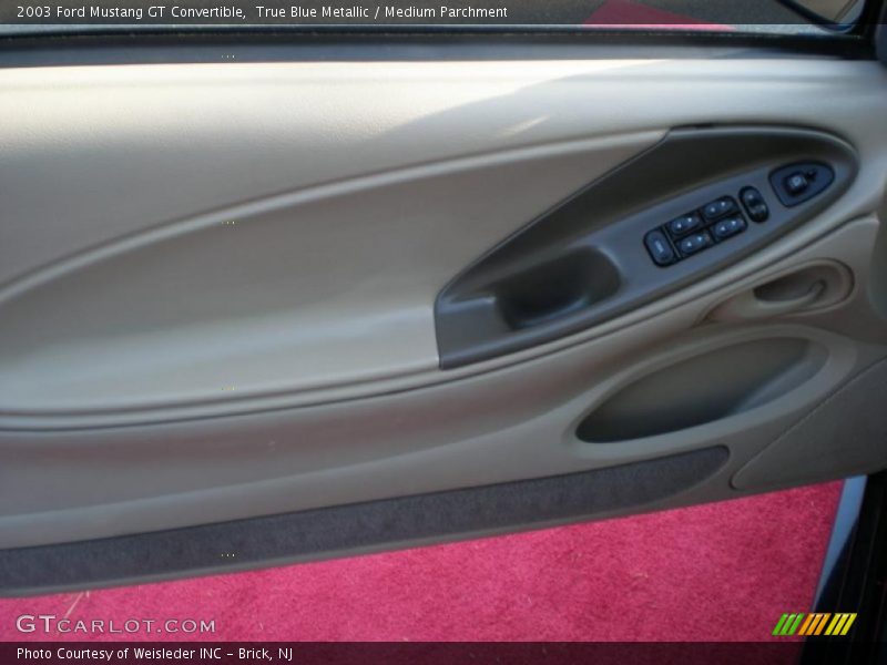 True Blue Metallic / Medium Parchment 2003 Ford Mustang GT Convertible