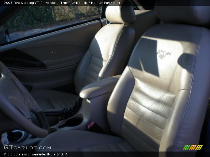 True Blue Metallic / Medium Parchment 2003 Ford Mustang GT Convertible