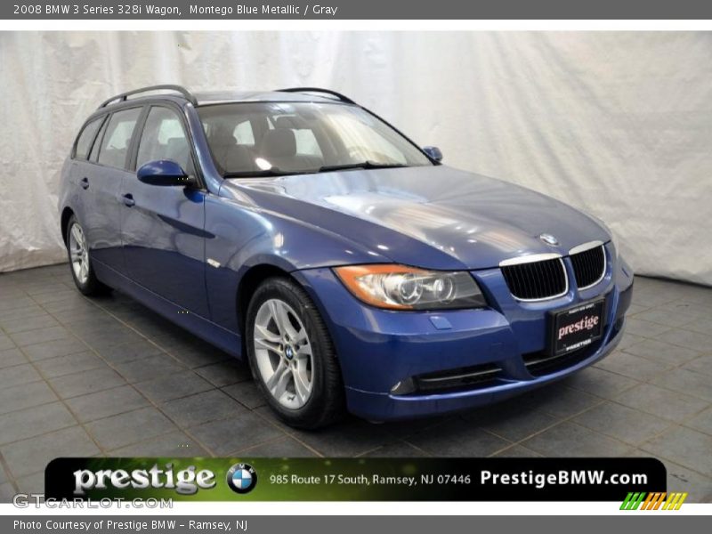 Montego Blue Metallic / Gray 2008 BMW 3 Series 328i Wagon