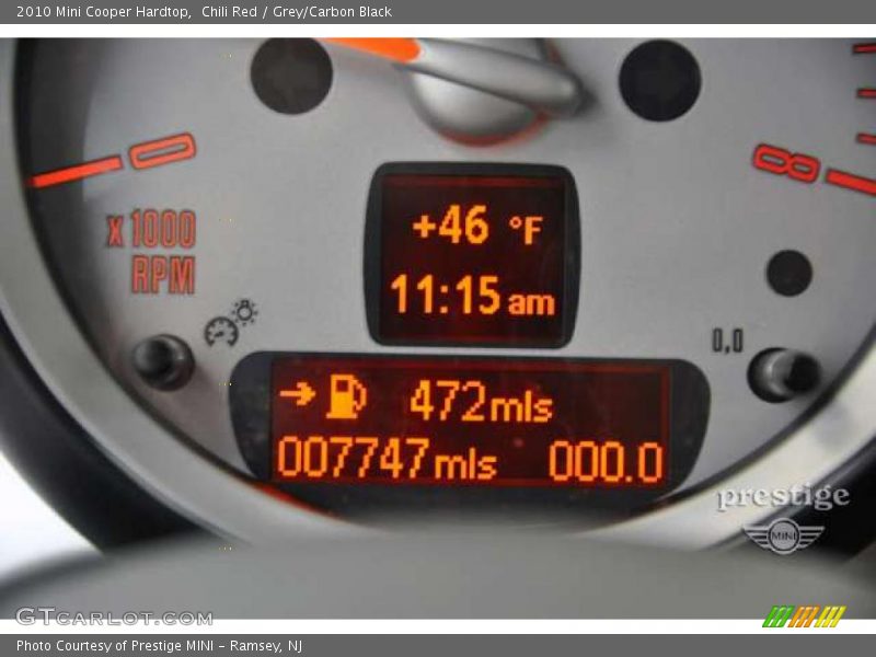 Chili Red / Grey/Carbon Black 2010 Mini Cooper Hardtop