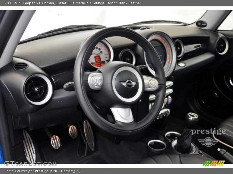 Laser Blue Metallic / Lounge Carbon Black Leather 2010 Mini Cooper S Clubman
