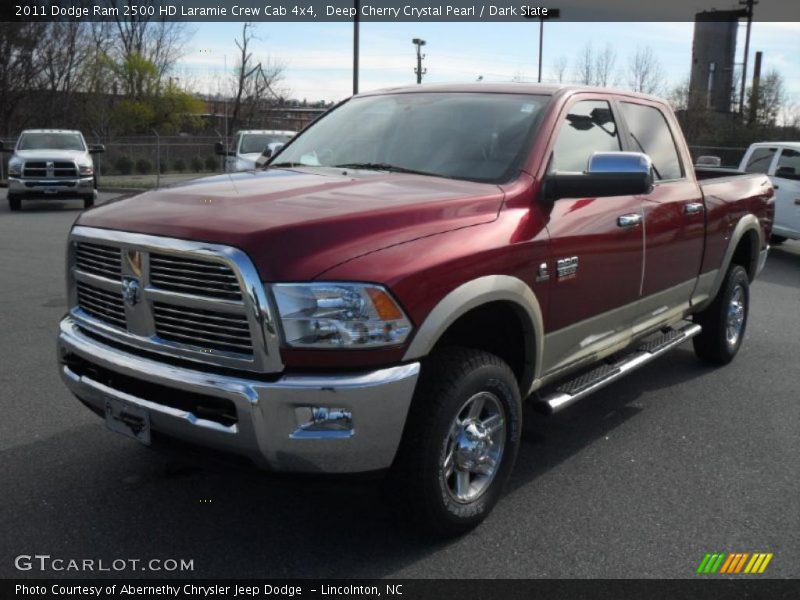 Deep Cherry Crystal Pearl / Dark Slate 2011 Dodge Ram 2500 HD Laramie Crew Cab 4x4