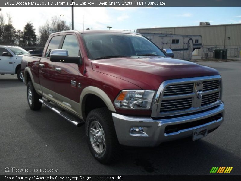 Deep Cherry Crystal Pearl / Dark Slate 2011 Dodge Ram 2500 HD Laramie Crew Cab 4x4