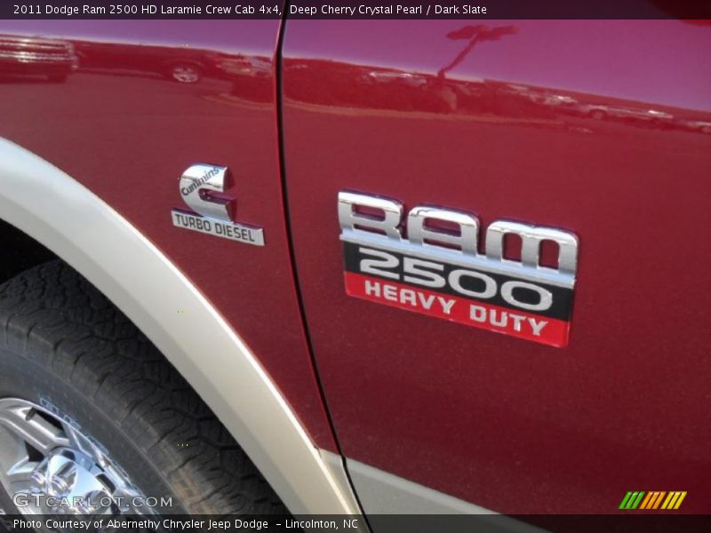 Deep Cherry Crystal Pearl / Dark Slate 2011 Dodge Ram 2500 HD Laramie Crew Cab 4x4