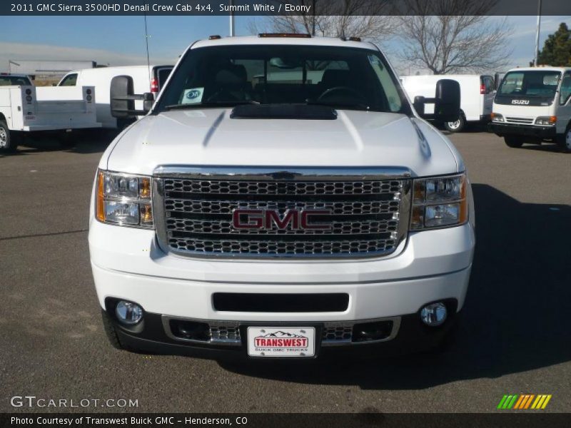 Summit White / Ebony 2011 GMC Sierra 3500HD Denali Crew Cab 4x4