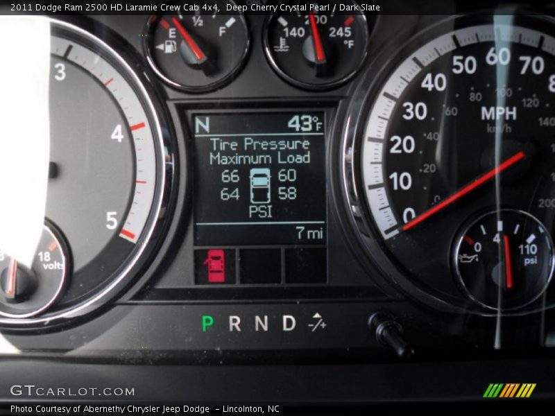 Deep Cherry Crystal Pearl / Dark Slate 2011 Dodge Ram 2500 HD Laramie Crew Cab 4x4