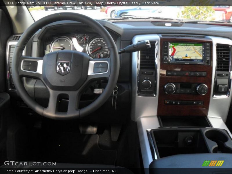 Deep Cherry Crystal Pearl / Dark Slate 2011 Dodge Ram 2500 HD Laramie Crew Cab 4x4