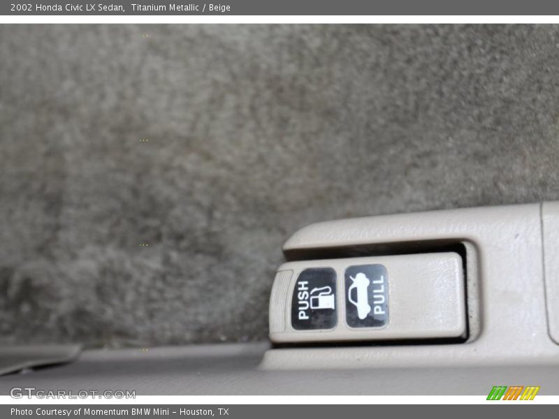 Titanium Metallic / Beige 2002 Honda Civic LX Sedan