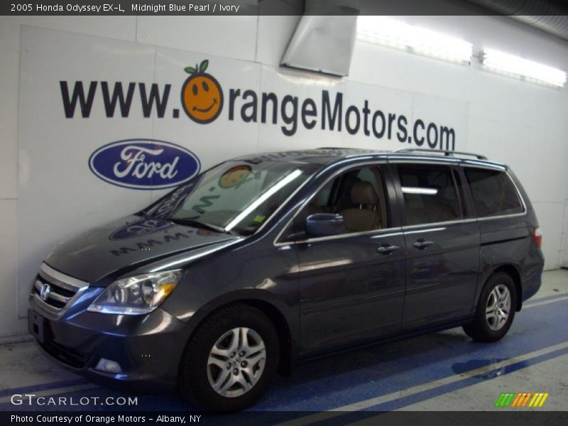 Midnight Blue Pearl / Ivory 2005 Honda Odyssey EX-L